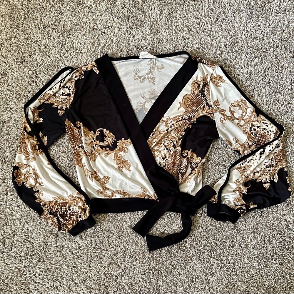 Printed Flowy Blouse